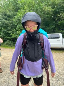 All geared up for the big hiking trip up the mountain